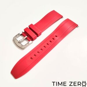 New Red FKM Rubber Diver Watch Strap (The Element Collection)
